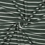 De Stoffenkamer Rekbare badstof - spons stripes - sage