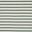 De Stoffenkamer Rekbare badstof - spons stripes - ecru / sage