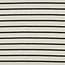 De Stoffenkamer Rekbare badstof - spons stripes - ecru / army