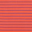 De Stoffenkamer Rekbare badstof - spons stripes - orange / purple