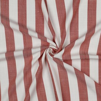 Viscose blouse - wide stripes orange