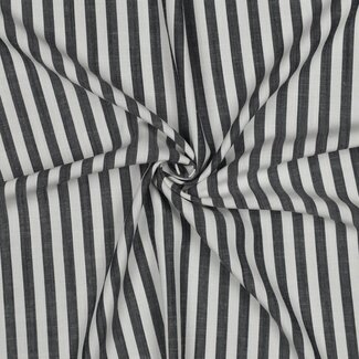 Viscose blouse - small stripes navy