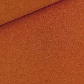 See You At Six Rekbare badstof - spons uni - esdoorn oranje