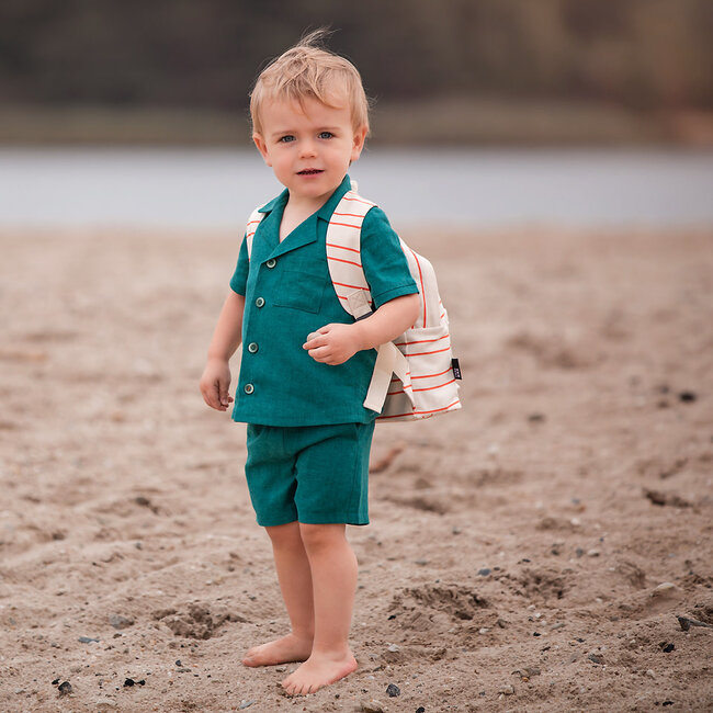 See You At Six SYAS Linen Mix - blauwgroen