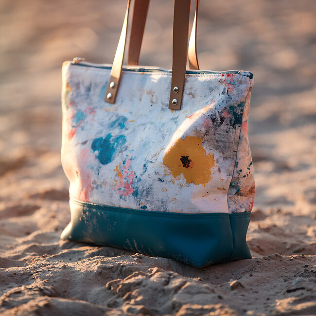 See You At Six SYAS Canvas Gabardine Twill roses on canvas