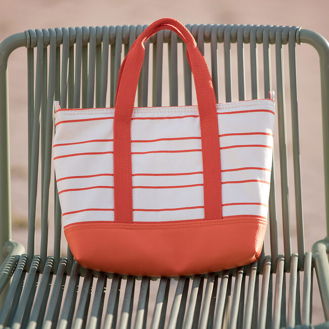 See You At Six SYAS Canvas Gabardine Twill horizontals fluisterbeige / oranje