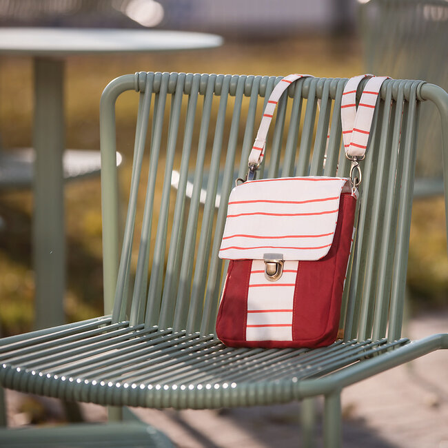 See You At Six SYAS Canvas Gabardine Twill horizontals fluisterbeige / oranje