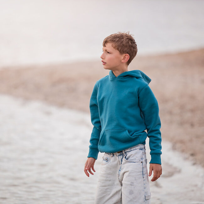 See You At Six SYAS French Terry UNI HEAVY 3 draads laguneblauw