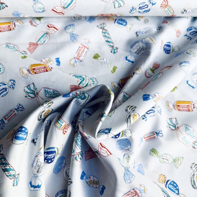 Kokka Voile lawn katoen - candy sky