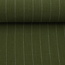 De Stoffenkamer Linen mix pin stripes - olive
