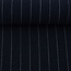 De Stoffenkamer Linen mix pin stripes - navy