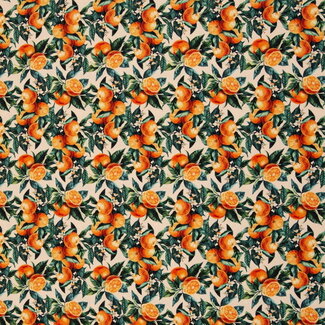 De Stoffenkamer Stevige katoen Canvas - summer oranges