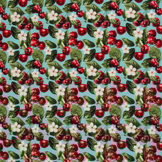 De Stoffenkamer Stevige katoen Canvas - summer cherries