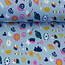 Tricot oeko-tex - tiny treasures sky