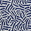 Tricot oeko-tex - dark blue strokes
