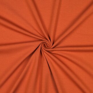 De Stoffenkamer Effen tricot oranjebruin