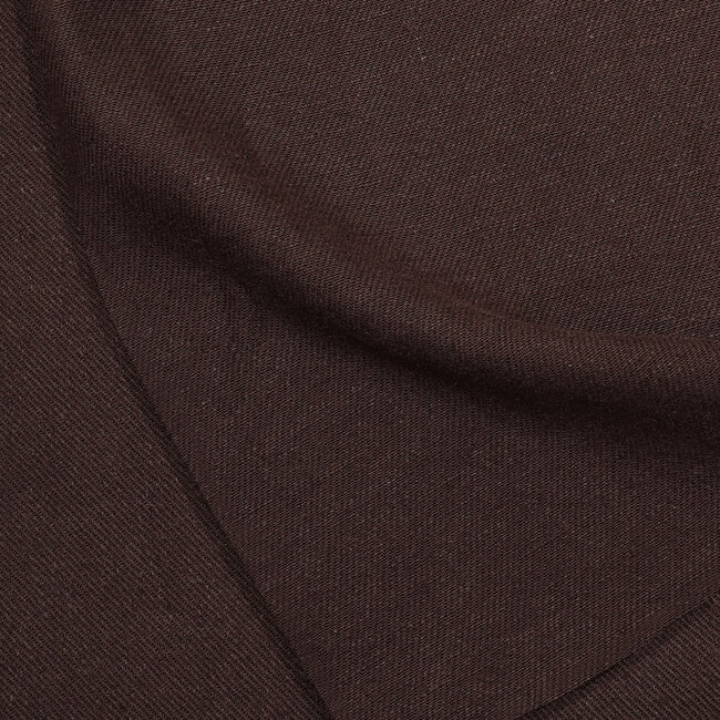 Atelier Brunette Twill Linen Viscose - oat chocolate