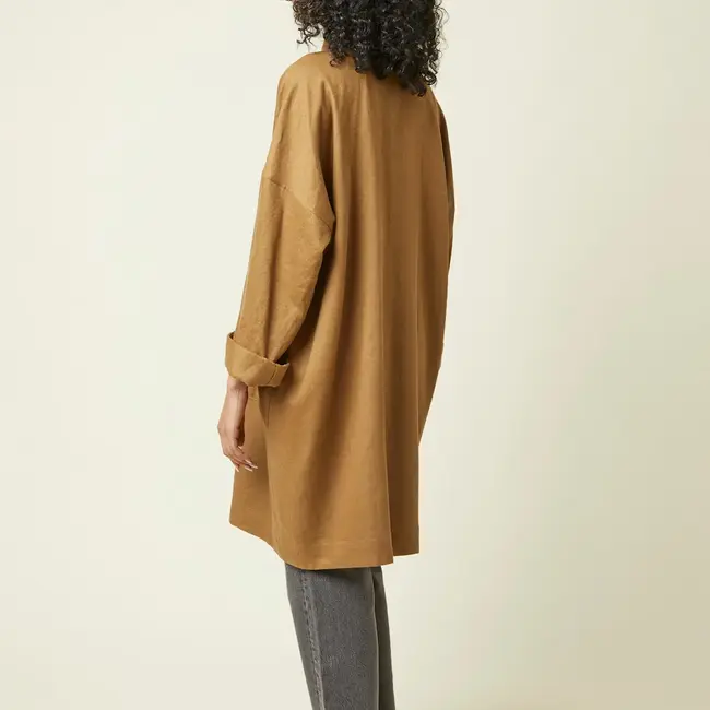 Atelier Brunette Twill Linen Viscose - urban bronze