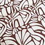 De Stoffenkamer Linen Mix naturel graphic shapes chocolate