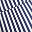 De Stoffenkamer Linen mix wide stripes - ecru / navy