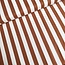De Stoffenkamer Linen mix wide stripes - ecru / cognac