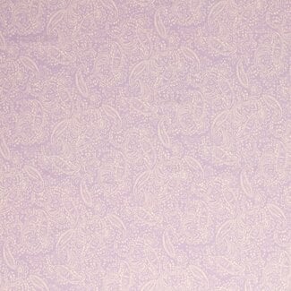 De Stoffenkamer Cotton Poplin paisley lila