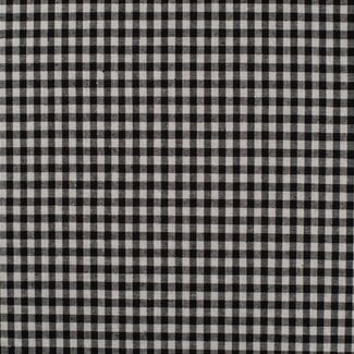 De Stoffenkamer Cotton Poplin 5 mm vichy black