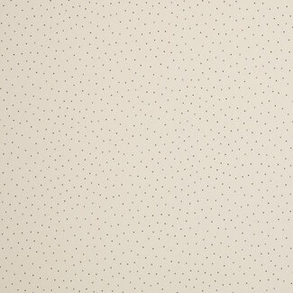 Ribbed tricot - offwhite mini dots