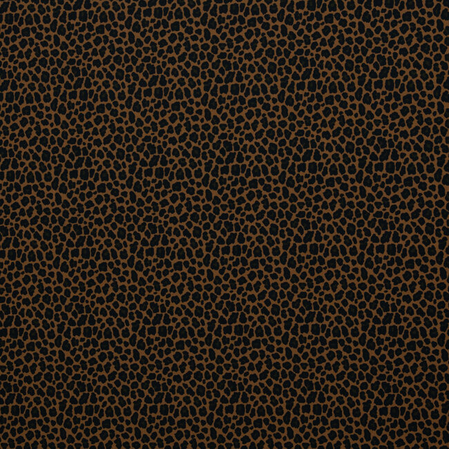 Tricot oeko-tex - mini leopard brown