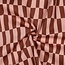 De Stoffenkamer Cotton Poplin checks pink / brown
