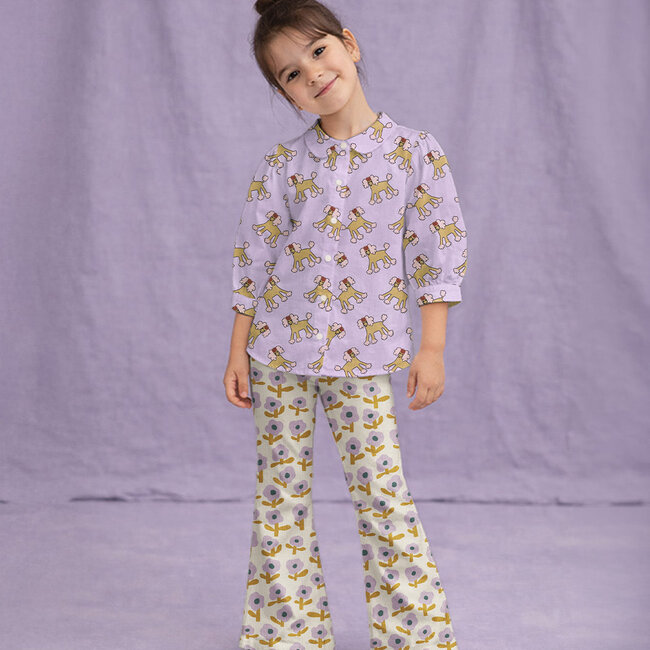 De Stoffenkamer Cotton Poplin dogs natural pink