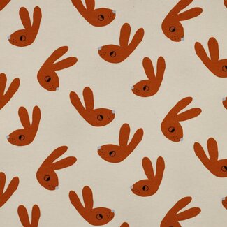 Tricot BIO- bunnies natural