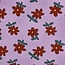 Tricot BIO - flowers lavendel
