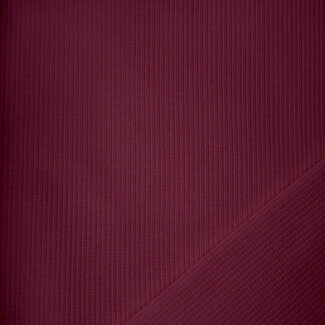 De Stoffenkamer Boordstof mini rib burgundy