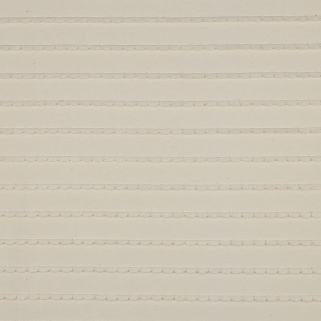 Structuur tricot scallop edges natural