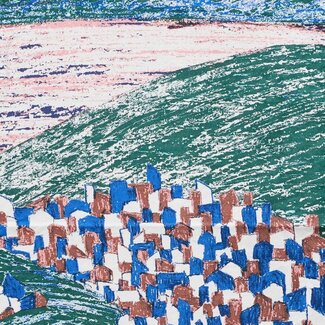 Kokka Cotton Keshiki by Kokka ‘26 - field green pink