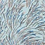 Kokka Cotton linen blend meadow twigs - iceblue