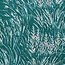 Kokka COUPON - 85 cm - Cotton linen blend meadow twigs - darkgreen