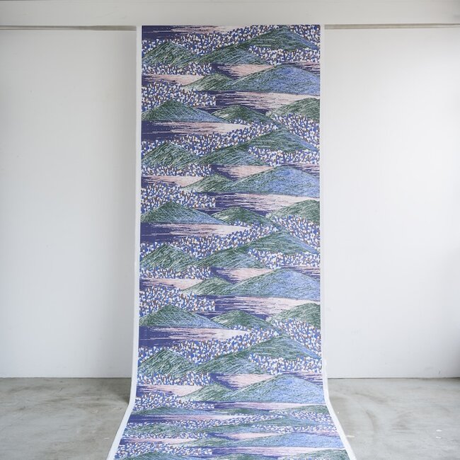 Kokka Cotton Keshiki by Kokka ‘26 - field green pink