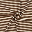 Summer Knit cotton mix - stripes brown