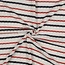 Summer Knit cotton mix - stripes navy red