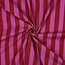Cotton - wide stripes yarn dyed red/fuchsia