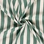 De Stoffenkamer Double gauze tetra - wide stripes petrol green