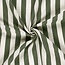 De Stoffenkamer Double gauze tetra - wide stripes khaki green