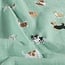 De Stoffenkamer Double Gauze cotton Tetra - dogs mint
