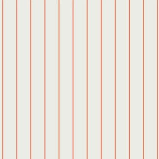 Cotton Poplin - stripes ecru/orange