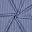 De Stoffenkamer Cotton Denim light blue - Red Stripes