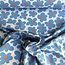 De Stoffenkamer Tricot blue flowers neon