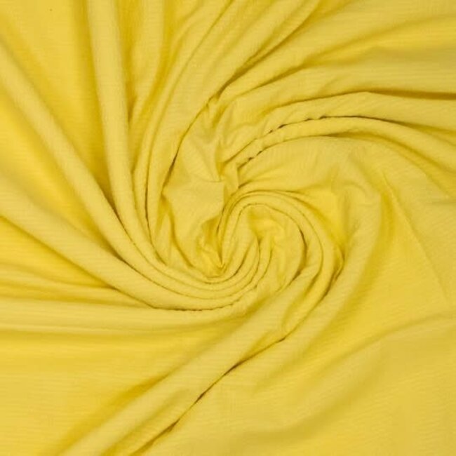 Seersucker Cotton uni - botergeel
