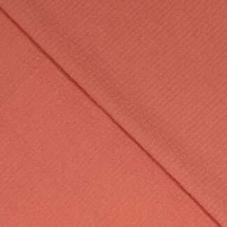 Seersucker Cotton uni - mango